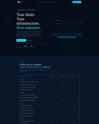 Privacy-First Enterprise Software Pricing Website Template
