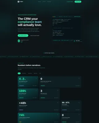 Encrypted Privacy-First CRM Landing Page Template