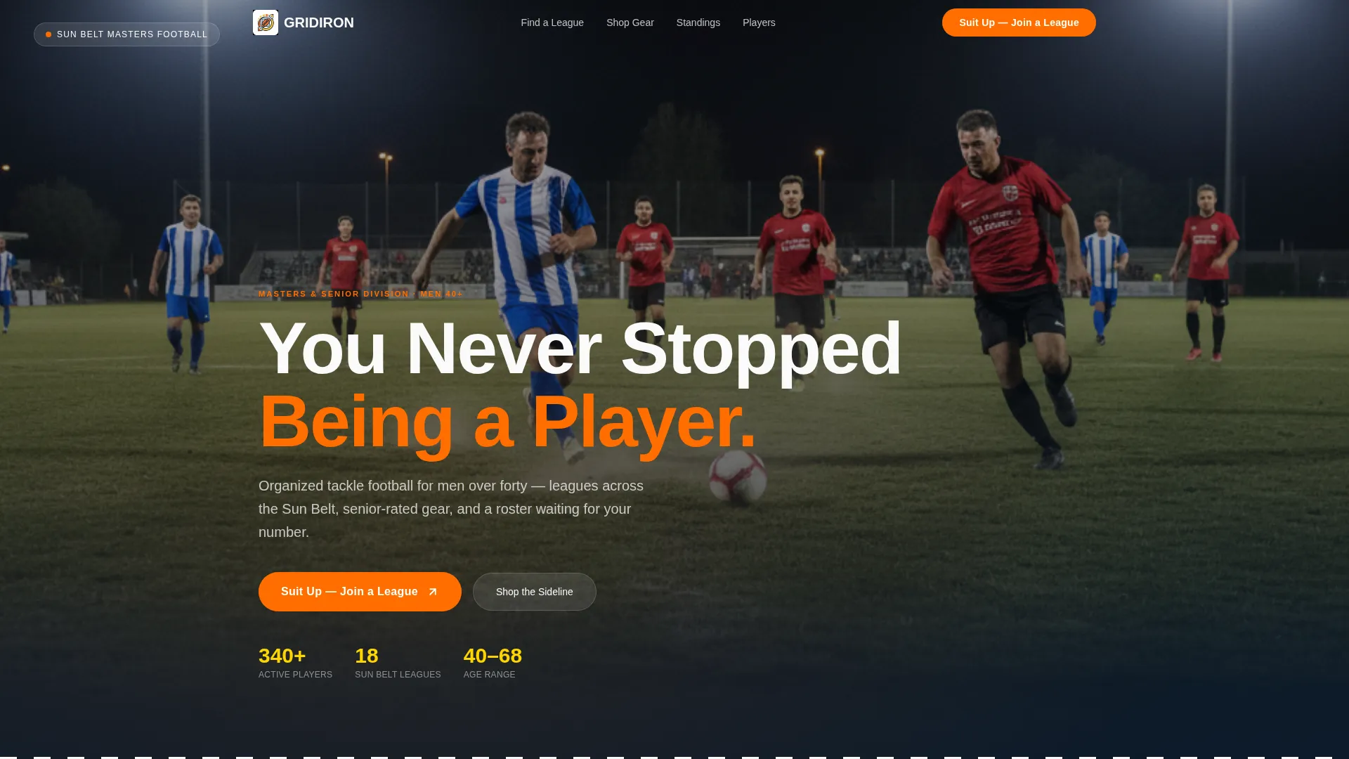 Football (American) Leagues Specialist Booking Website Template