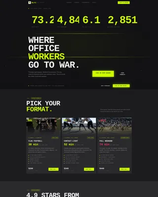 Football (American) Leagues Booking Website Template