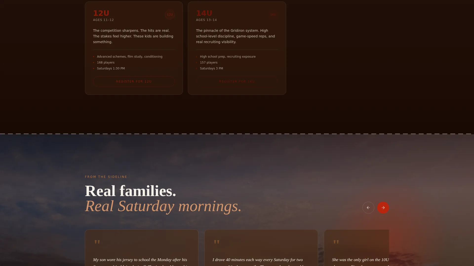 Football (American) Leagues Professional Website Template