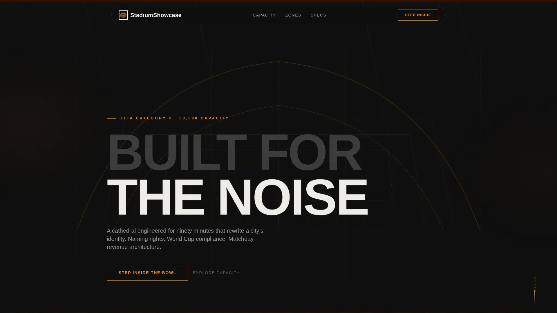 Stadium & Arena Professional Website Template