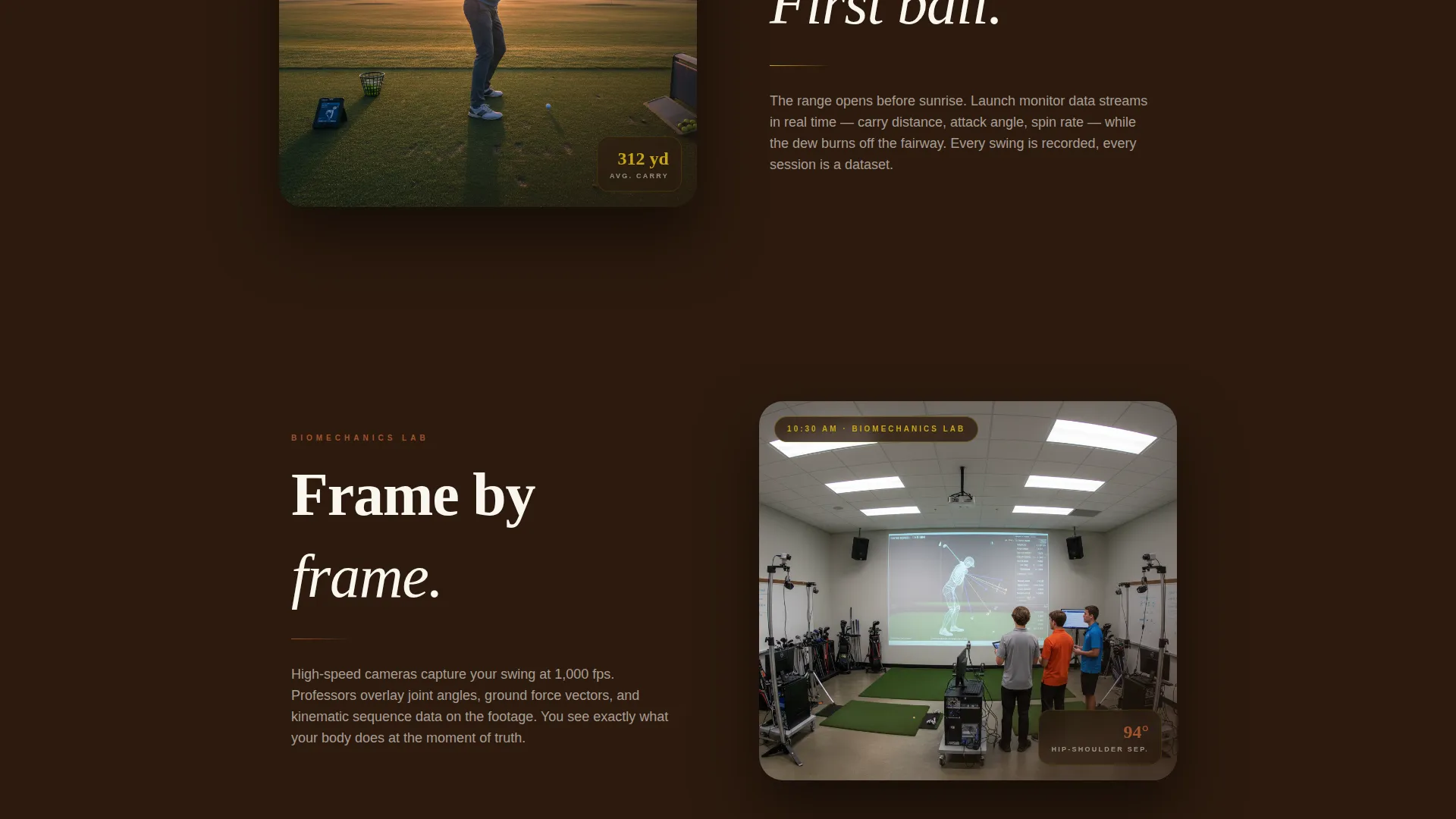 Golf Leagues Careers Website Template