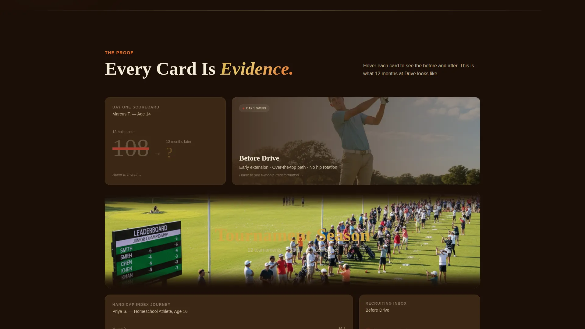 Championship Golf Course Landing Page Template