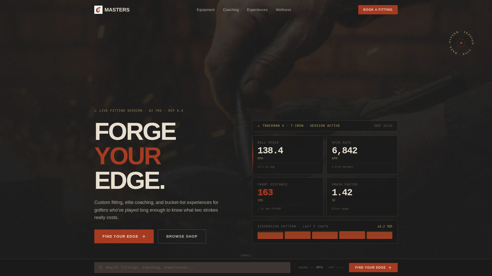 Golf Leagues Professional Website Template