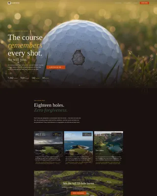 Golf Club & Course Complete Booking Website Template