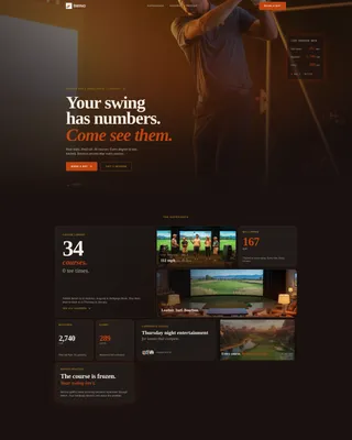 Golf Club & Course Advanced Booking Website Template