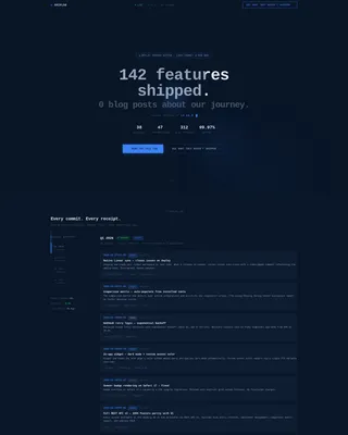 Changelog & Release Notes Professional Website Template
