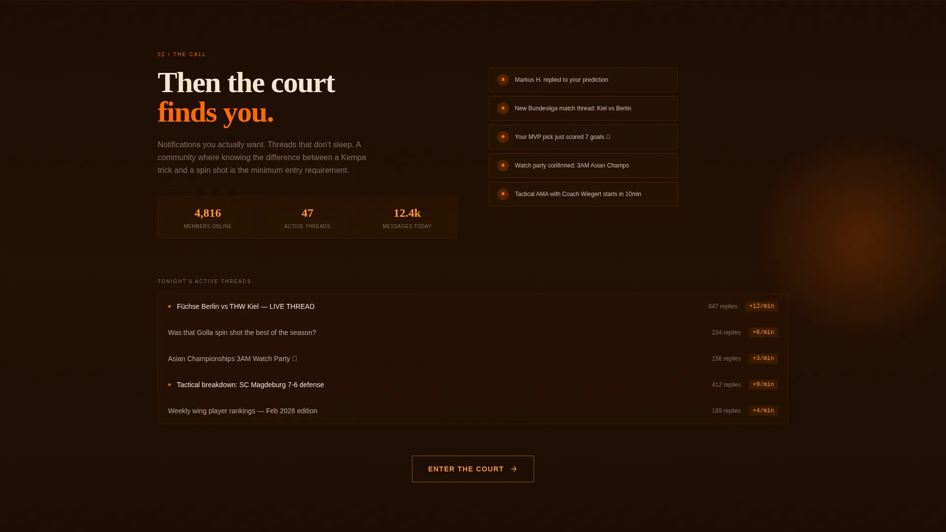Handball Professional Website Template