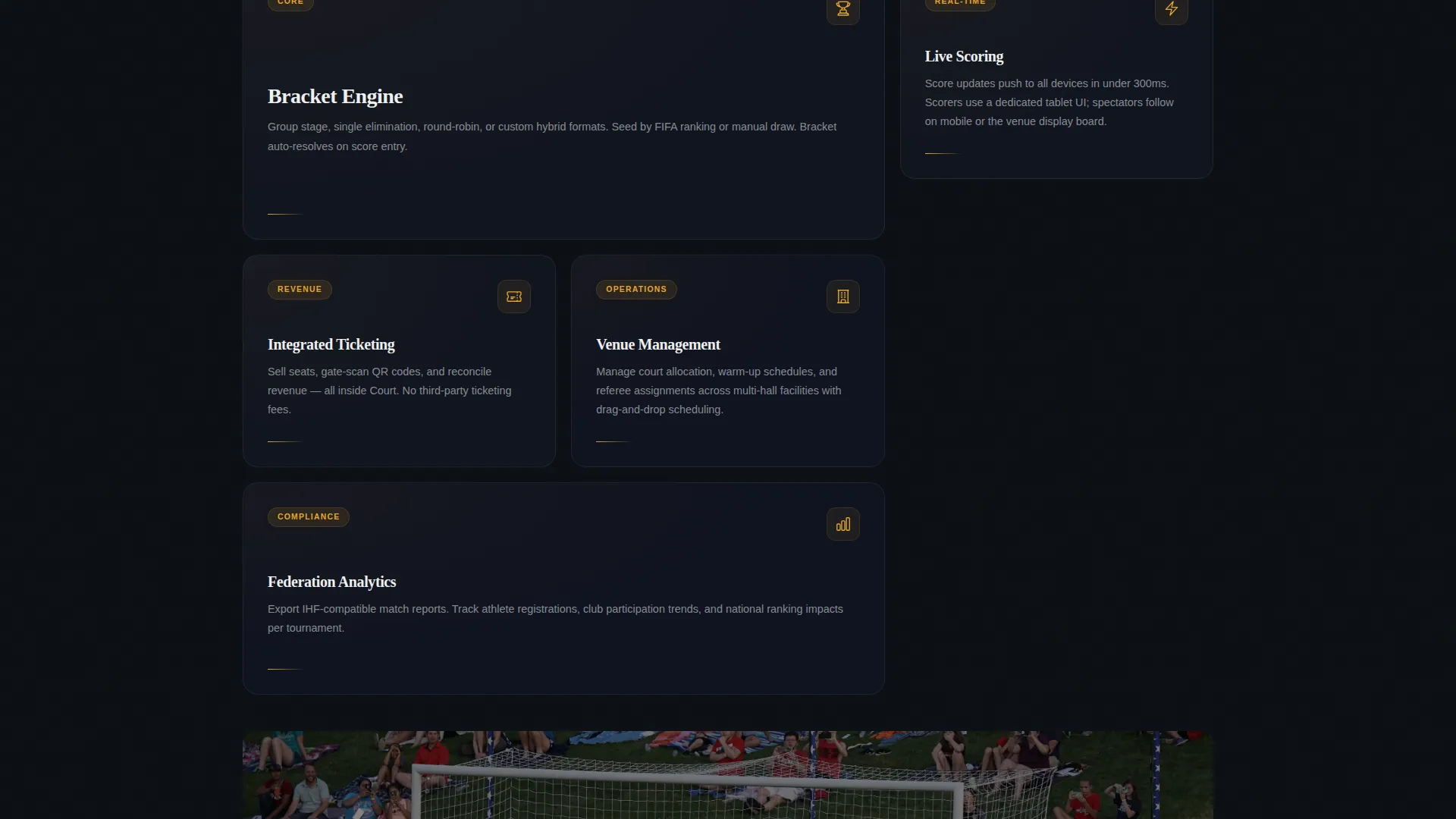 Dynamic Team Handball Landing Page Template