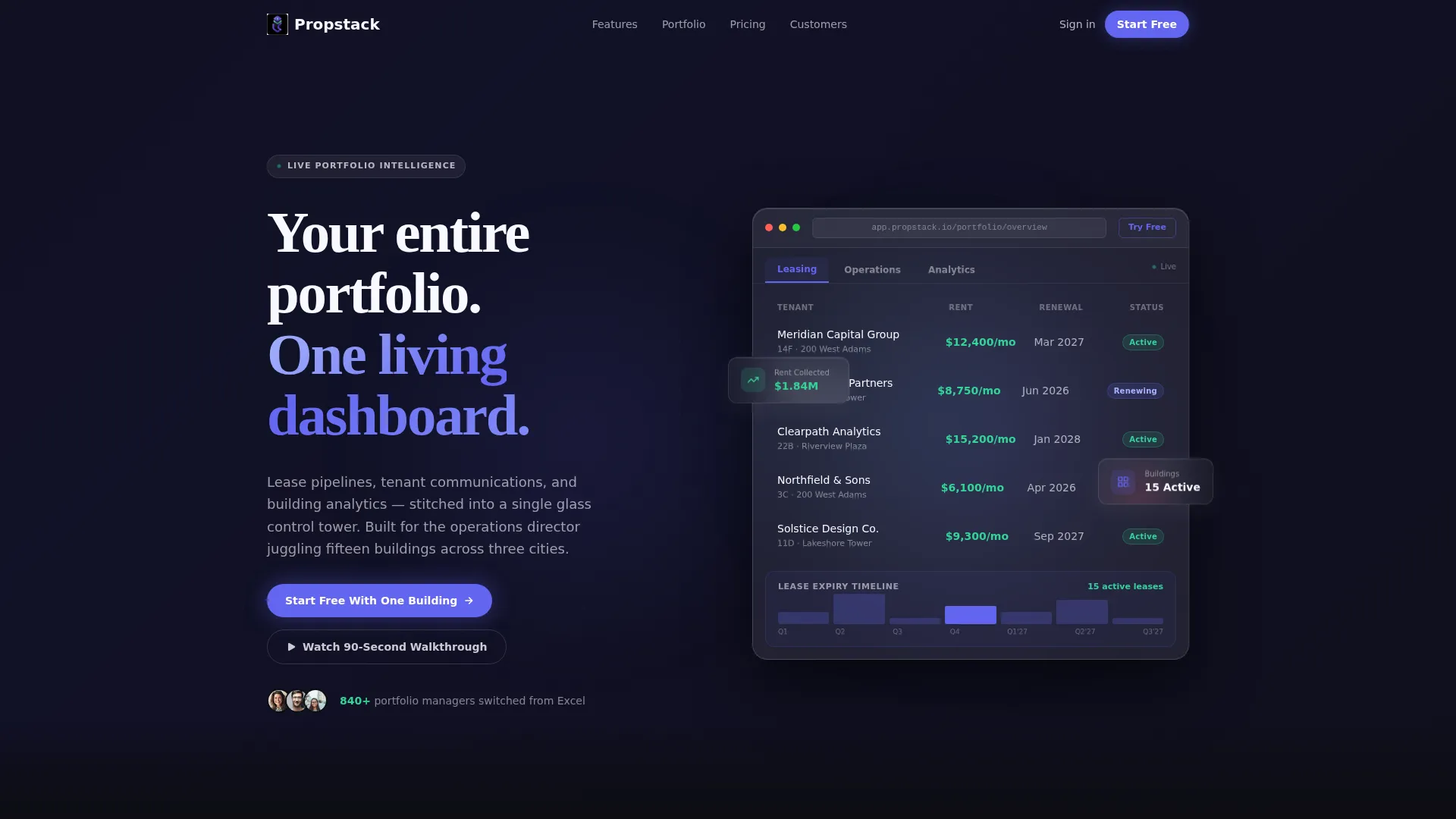 PropTech Startup Portfolio Website Template