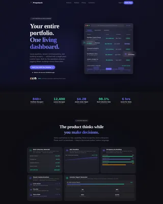 PropTech Startup Portfolio Website Template