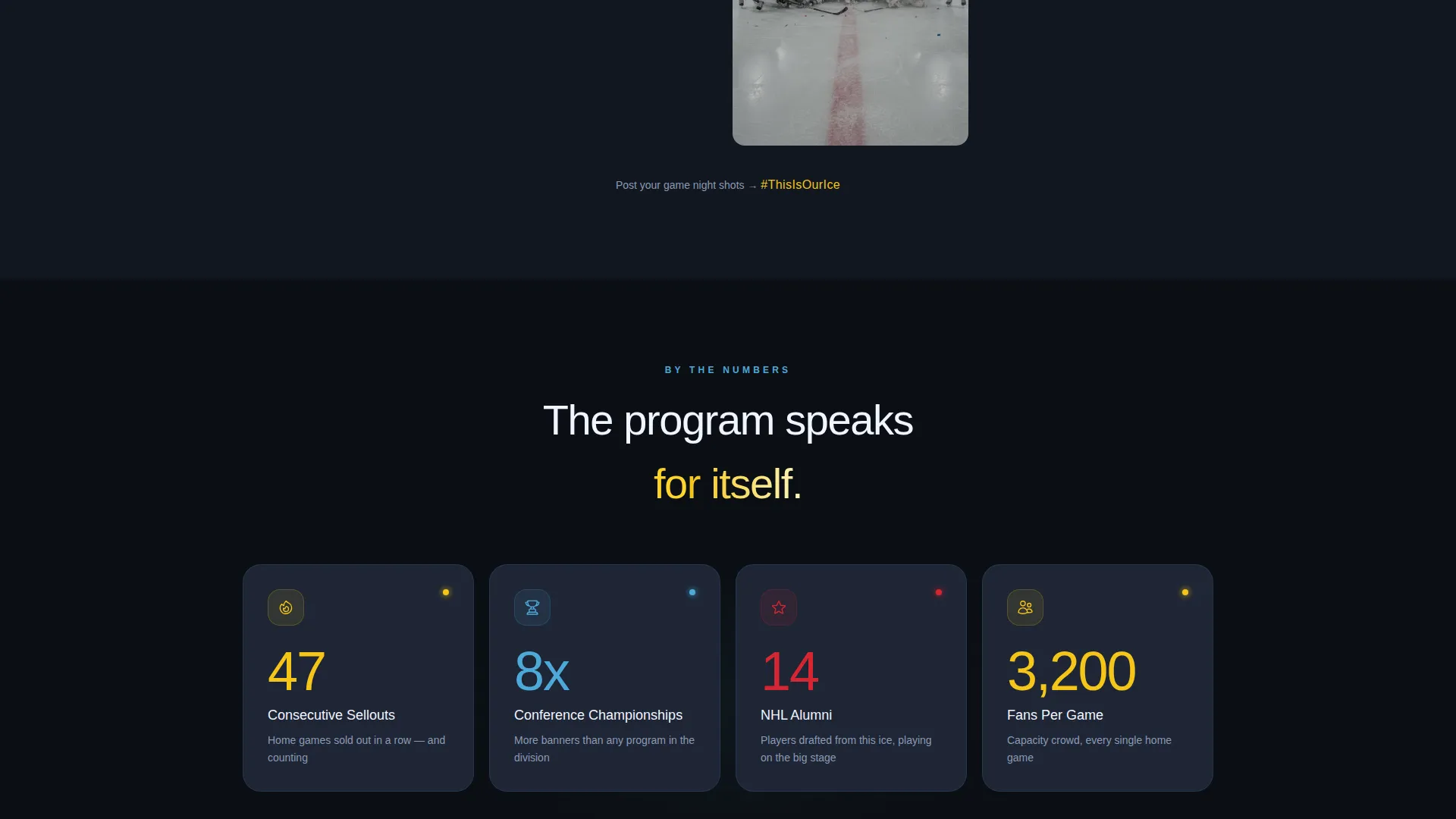 Ice Hockey Leagues Advanced Professional Website Template