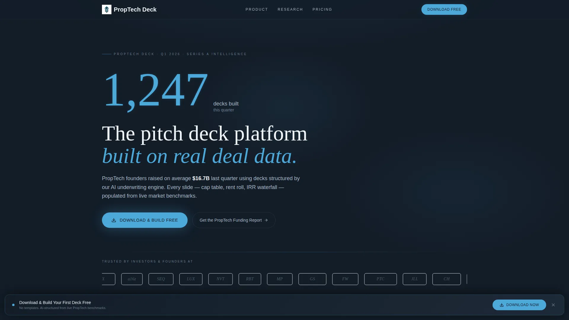 PropTech Startup Specialist Professional Website Template