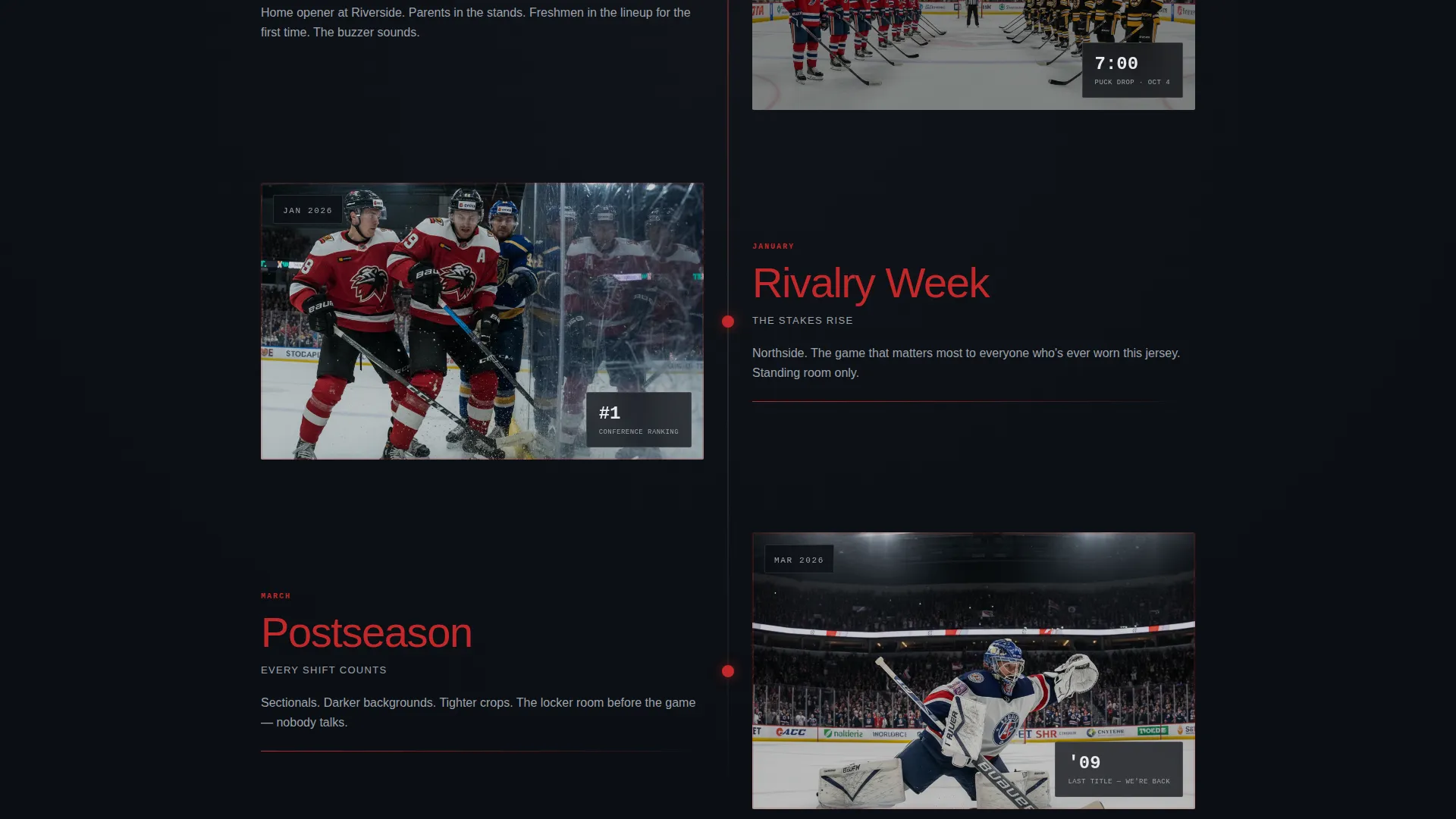 Ice Hockey Leagues Expert Professional Website Template