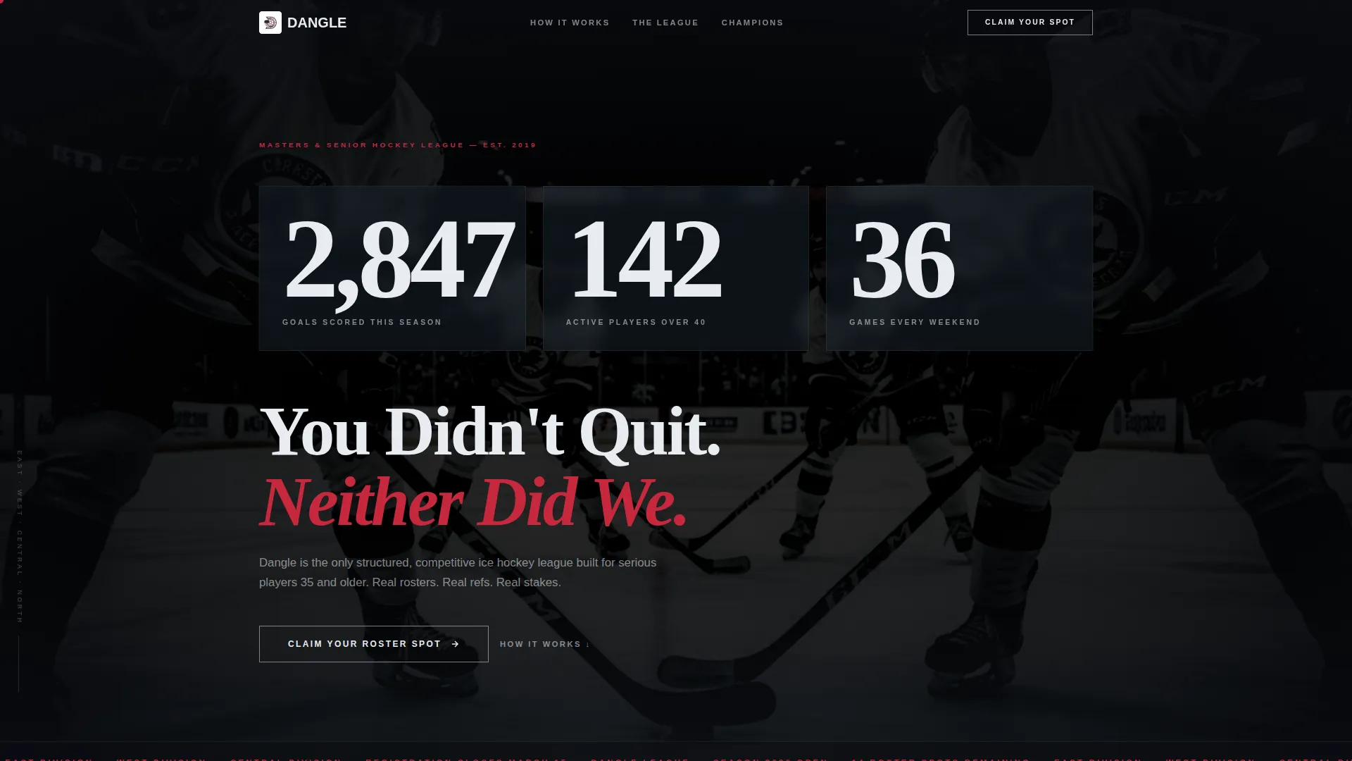 Ice Hockey Leagues Specialist Professional Website Template