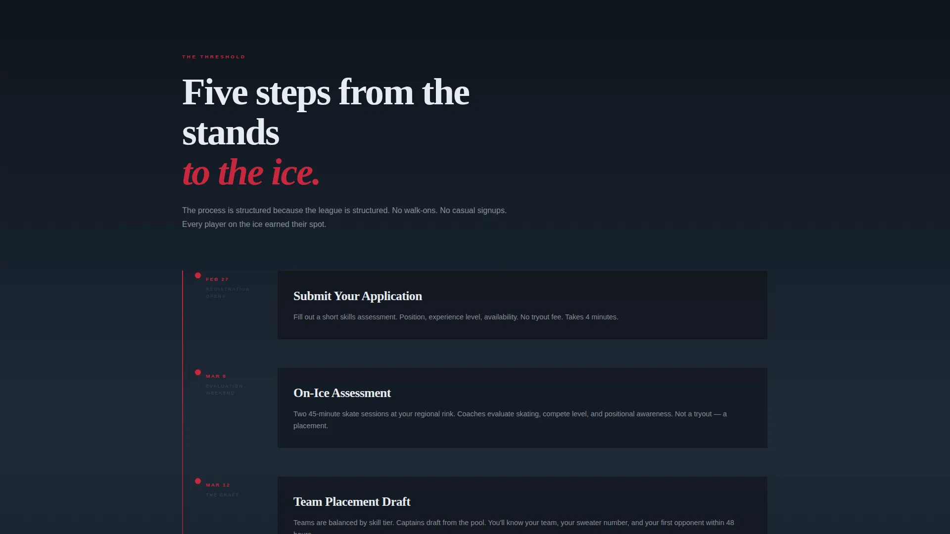 Ice Hockey Leagues Specialist Professional Website Template