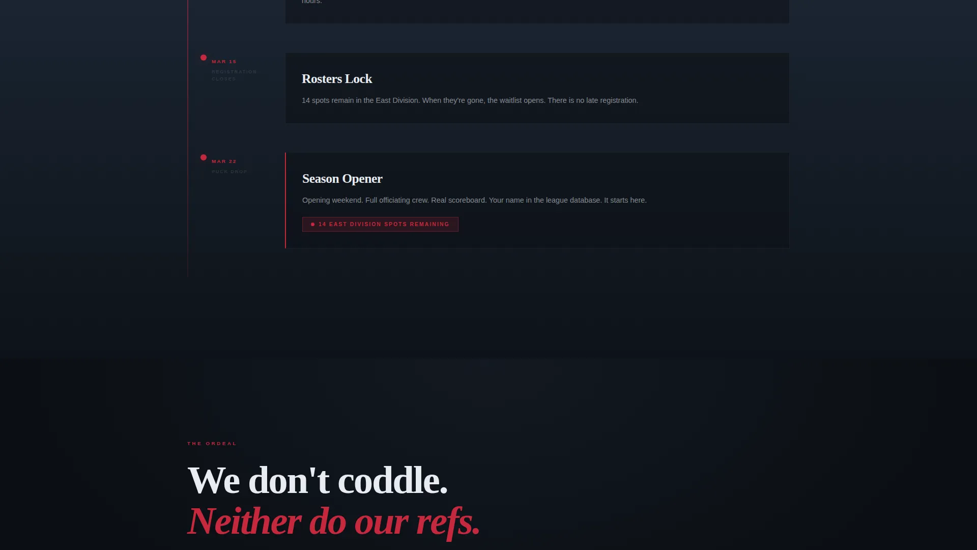 Ice Hockey Leagues Specialist Professional Website Template