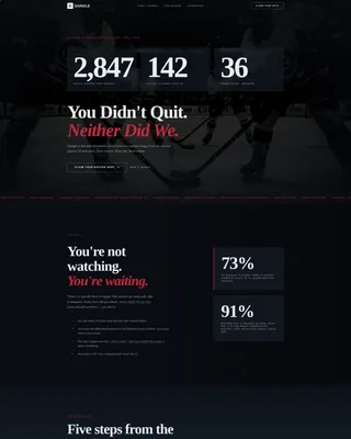 Ice Hockey Leagues Specialist Professional Website Template