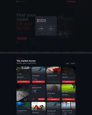 Ice Hockey Leagues Complete Professional Website Template