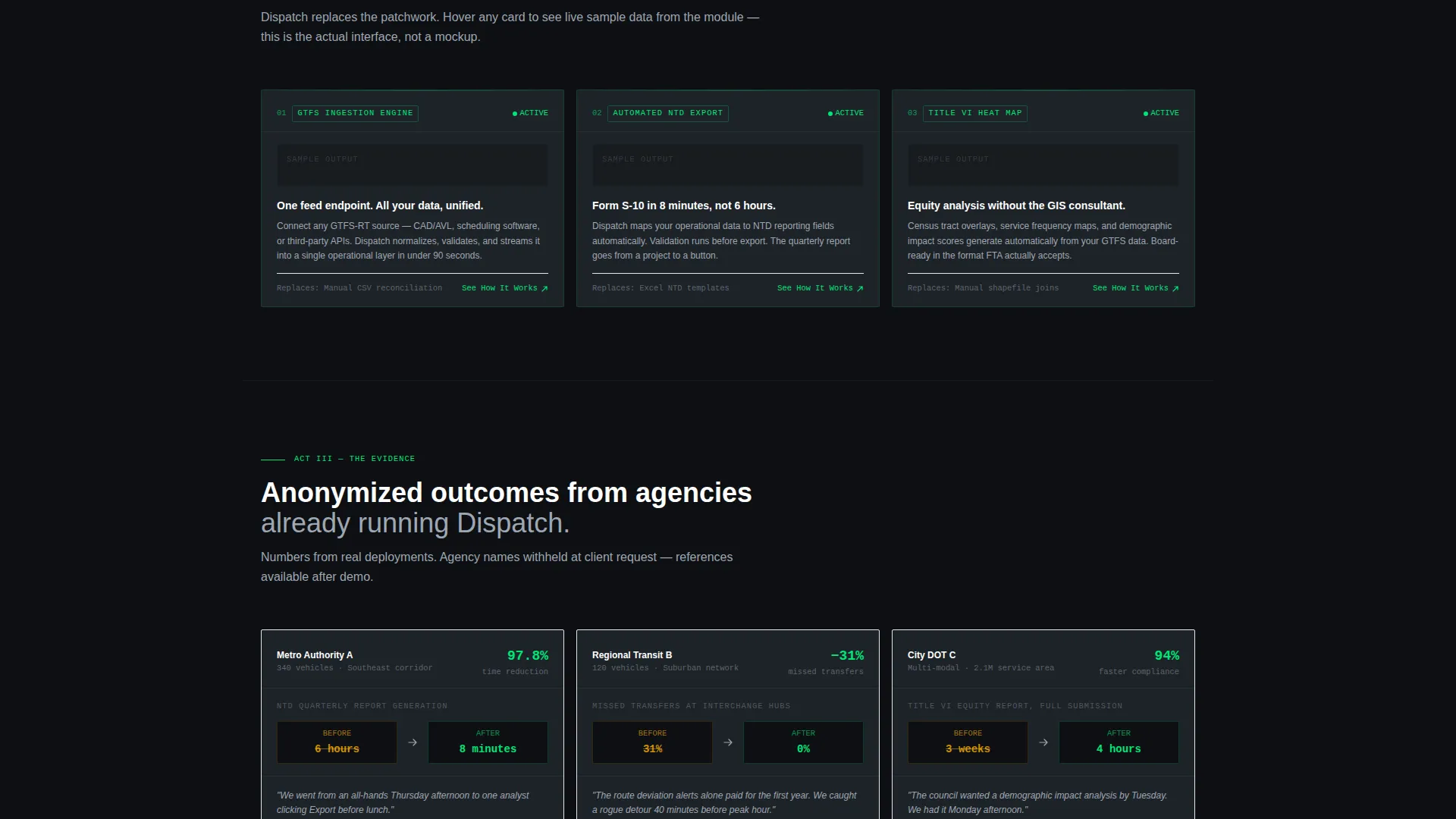 Intelligent Logistics Booking Landing Page Template
