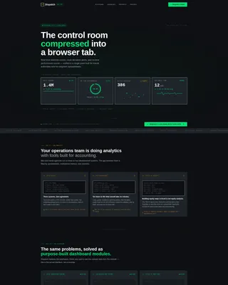 Intelligent Logistics Booking Landing Page Template