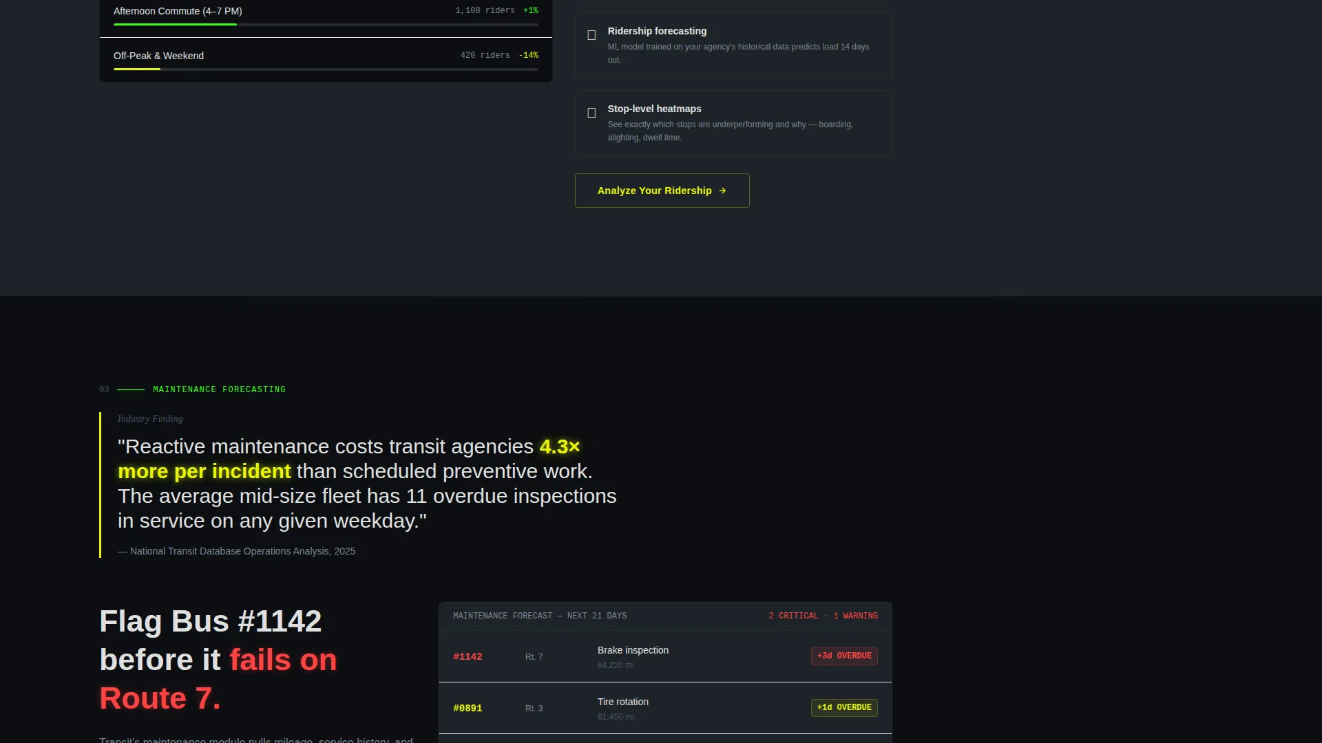 Public Transit Vertical SaaS Privacy Policy Website Template