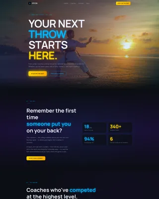 Judo Booking Website Template
