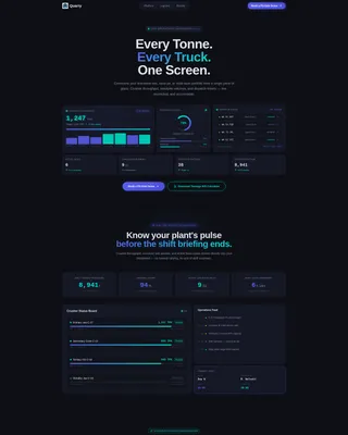 Quarry Vertical SaaS Booking Website Template