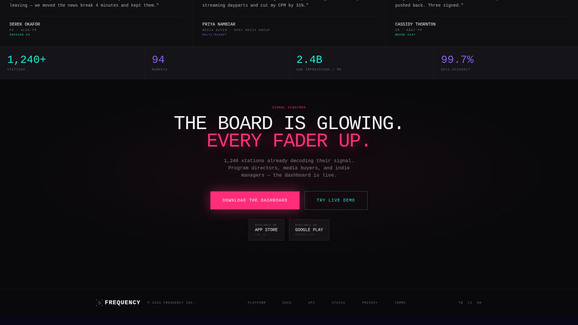 Radio Station Vertical SaaS Cost Calculator Website Template