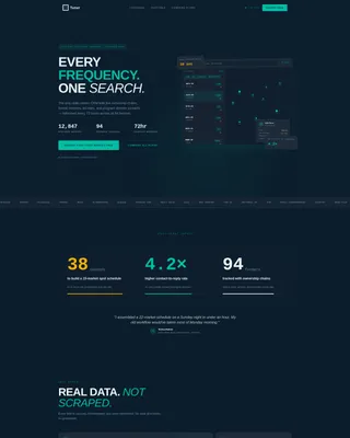 Radio Station CRM Landing Page Template