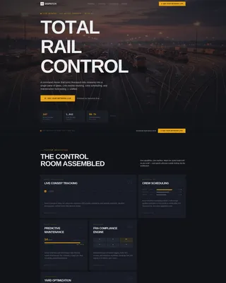 Smart Railroad Operations Landing Page Template