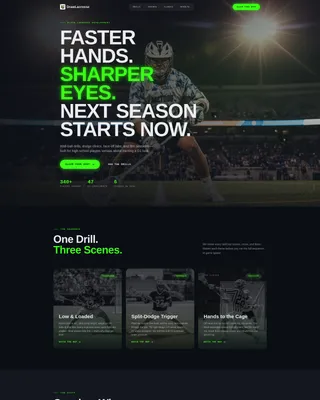 Elite Lacrosse Coaching Landing Page Template