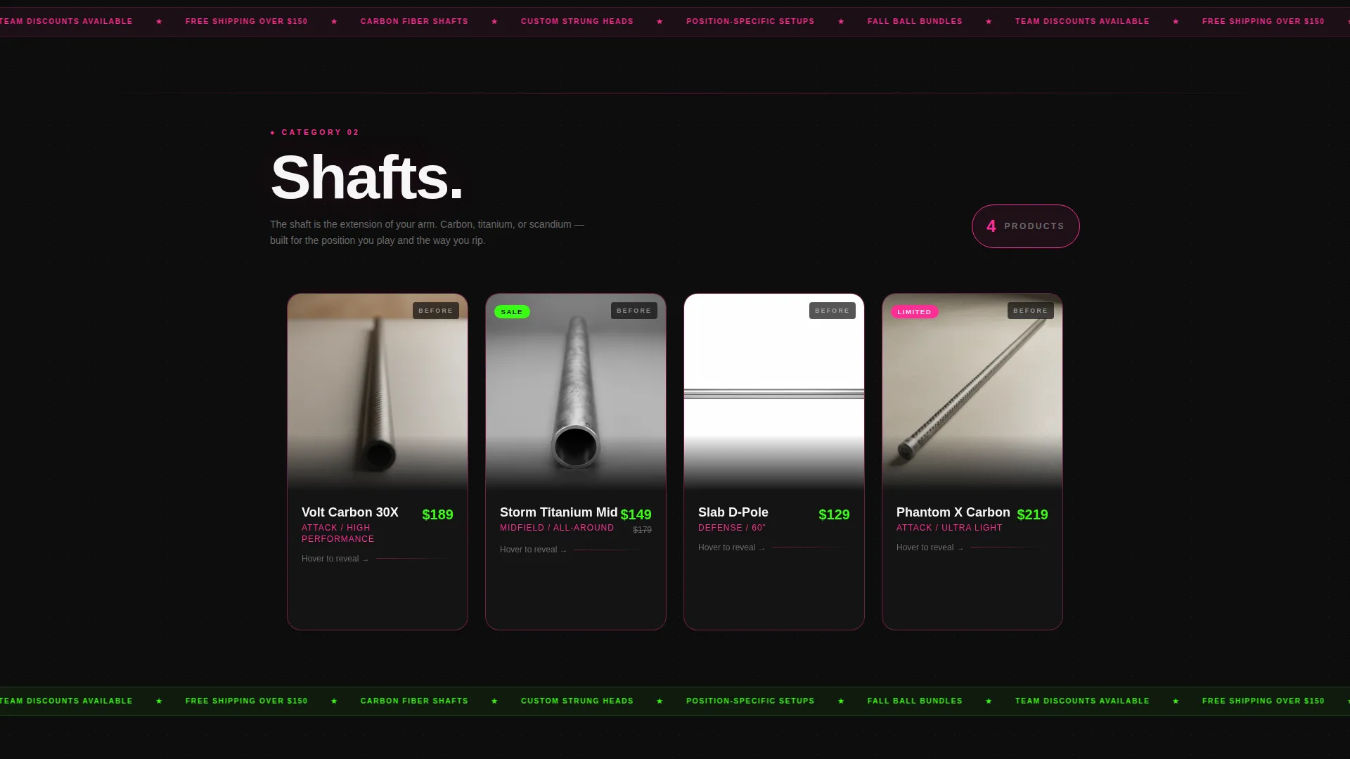 Electric Lacrosse Equipment Landing Page Template