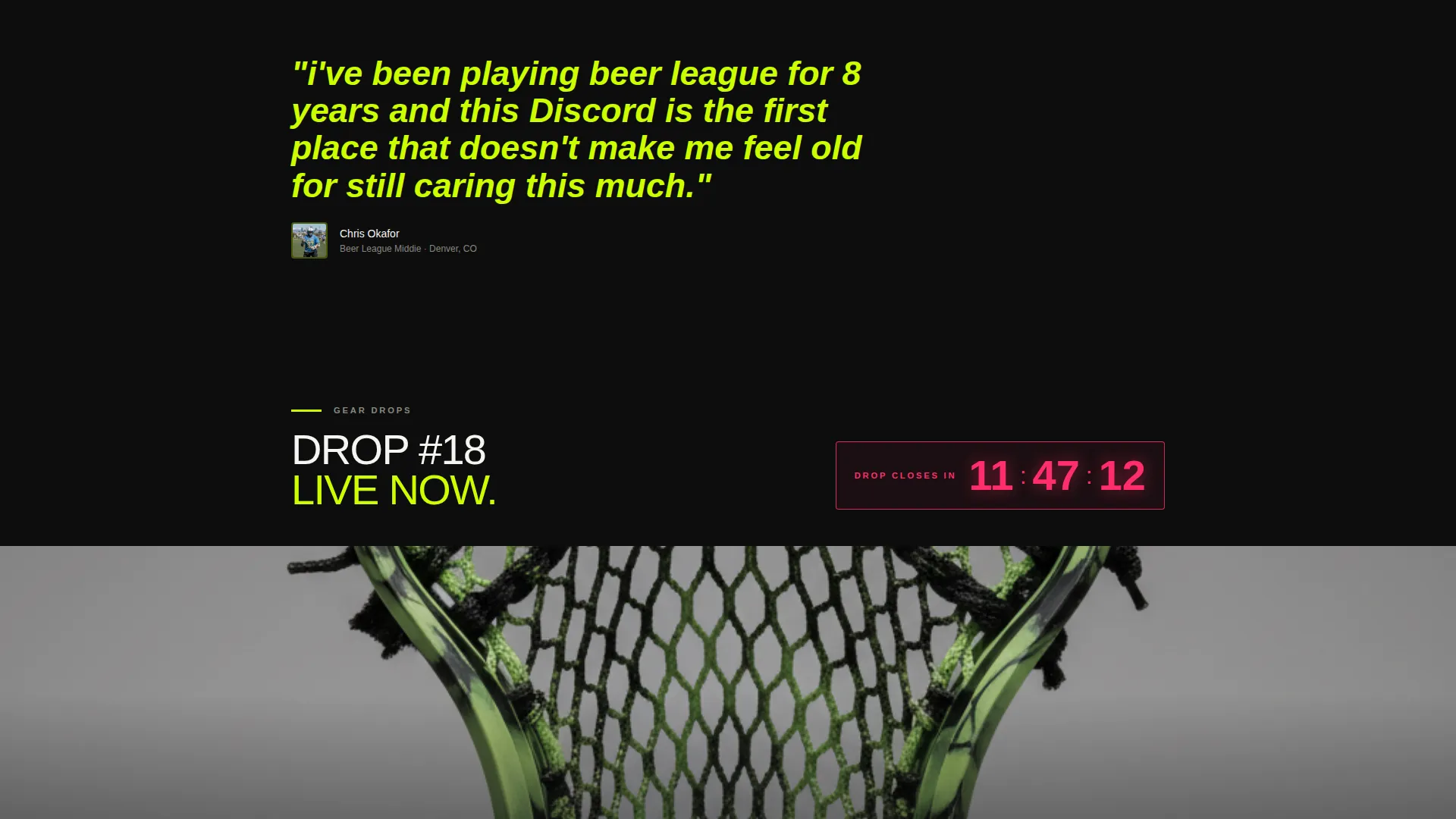 Lacrosse Community Landing Page Template