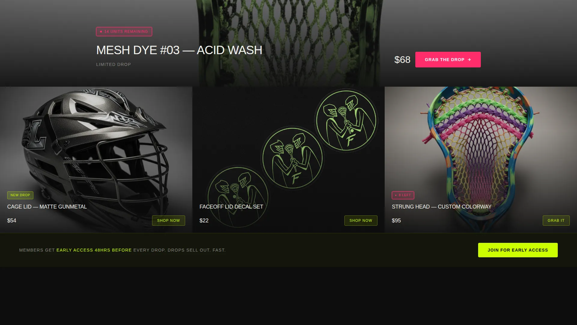 Lacrosse Community Landing Page Template