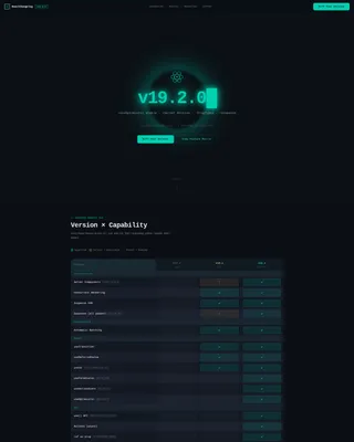 Powerful React | Free Website Template | Rocket