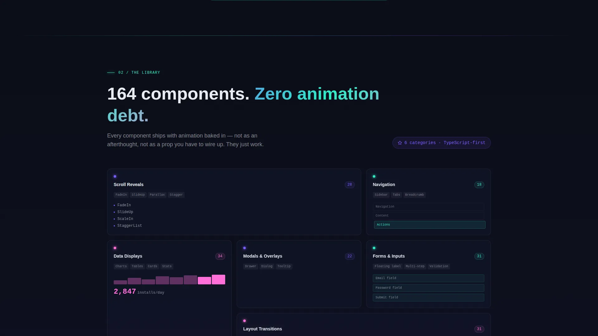 Animated React | Free Website Template | Rocket