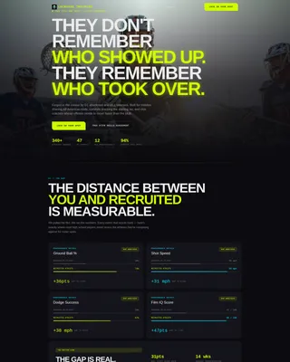 Elite Lacrosse Training Landing Page Template