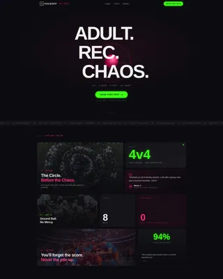Powerful Competitive Lacrosse Landing Page Template