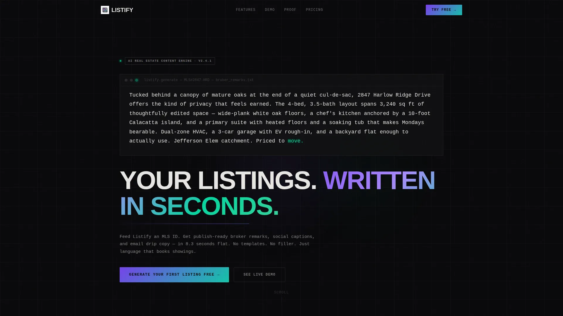 Real Estate AI Landing Page Template