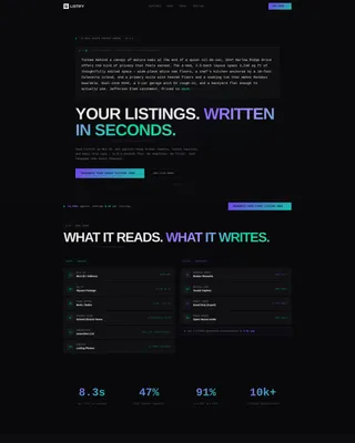 Real Estate AI Landing Page Template