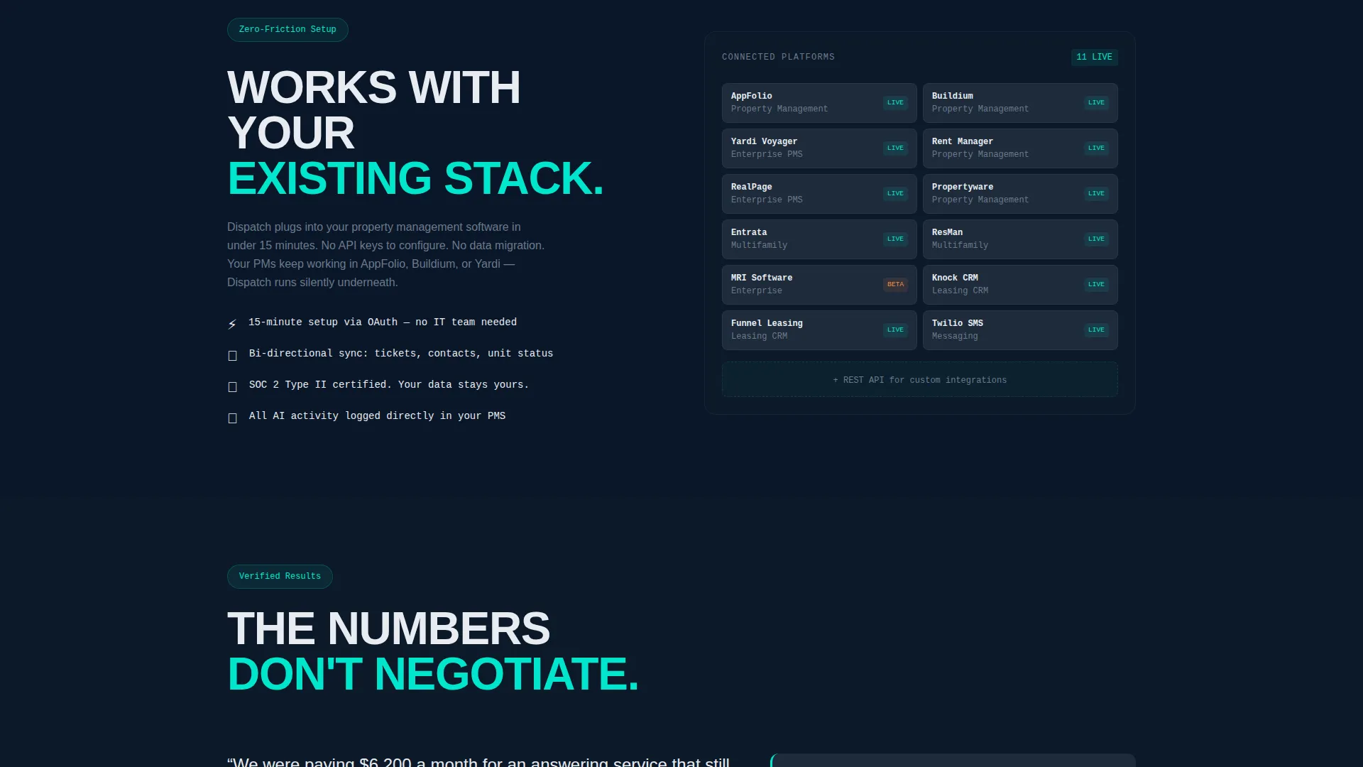 Real Estate AI Customer Service Landing Page