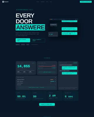 Real Estate AI Customer Service Landing Page