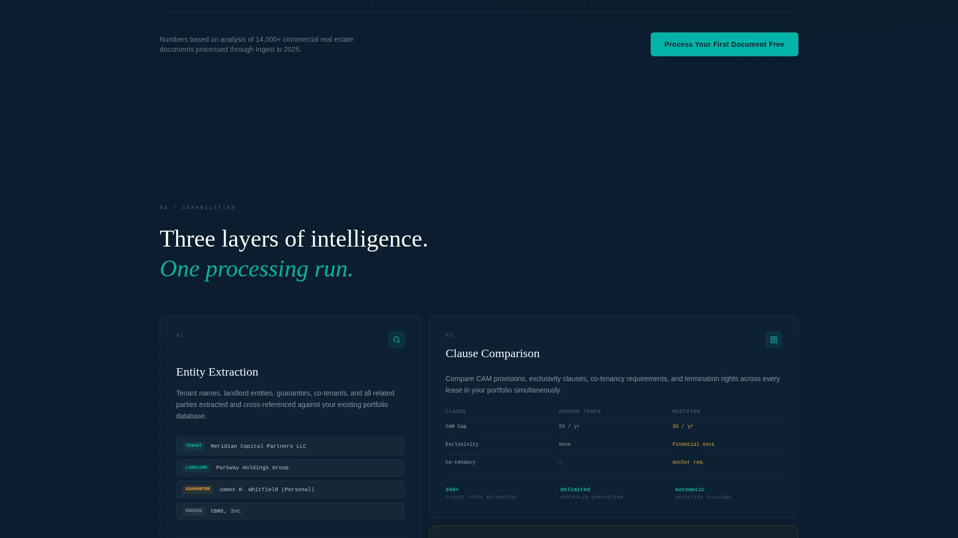 AI Real Estate Document Processing Landing Page