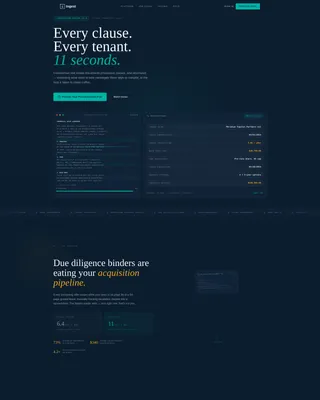 AI Real Estate Document Processing Landing Page