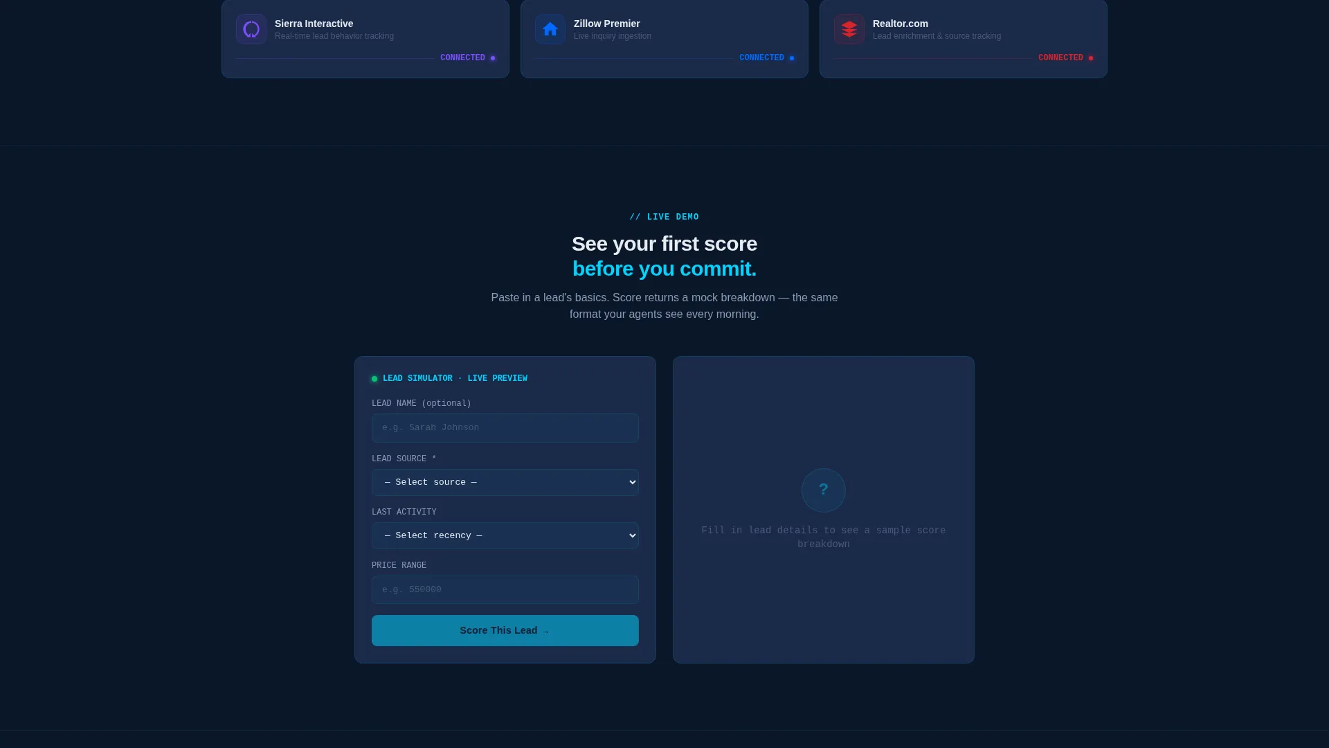AI for Real Estate Professional Website Template