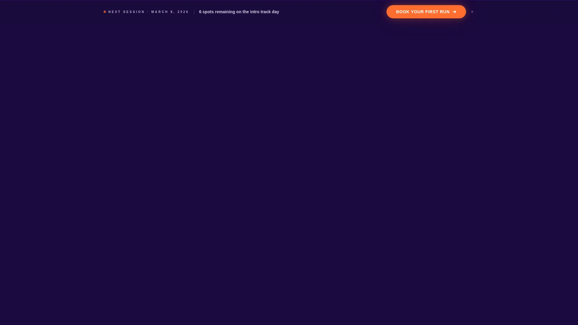 Luge Club Landing Page Template | Electric Indigo