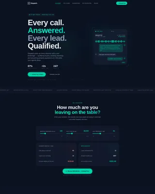 Real Estate AI Voice Agent Landing Page Template