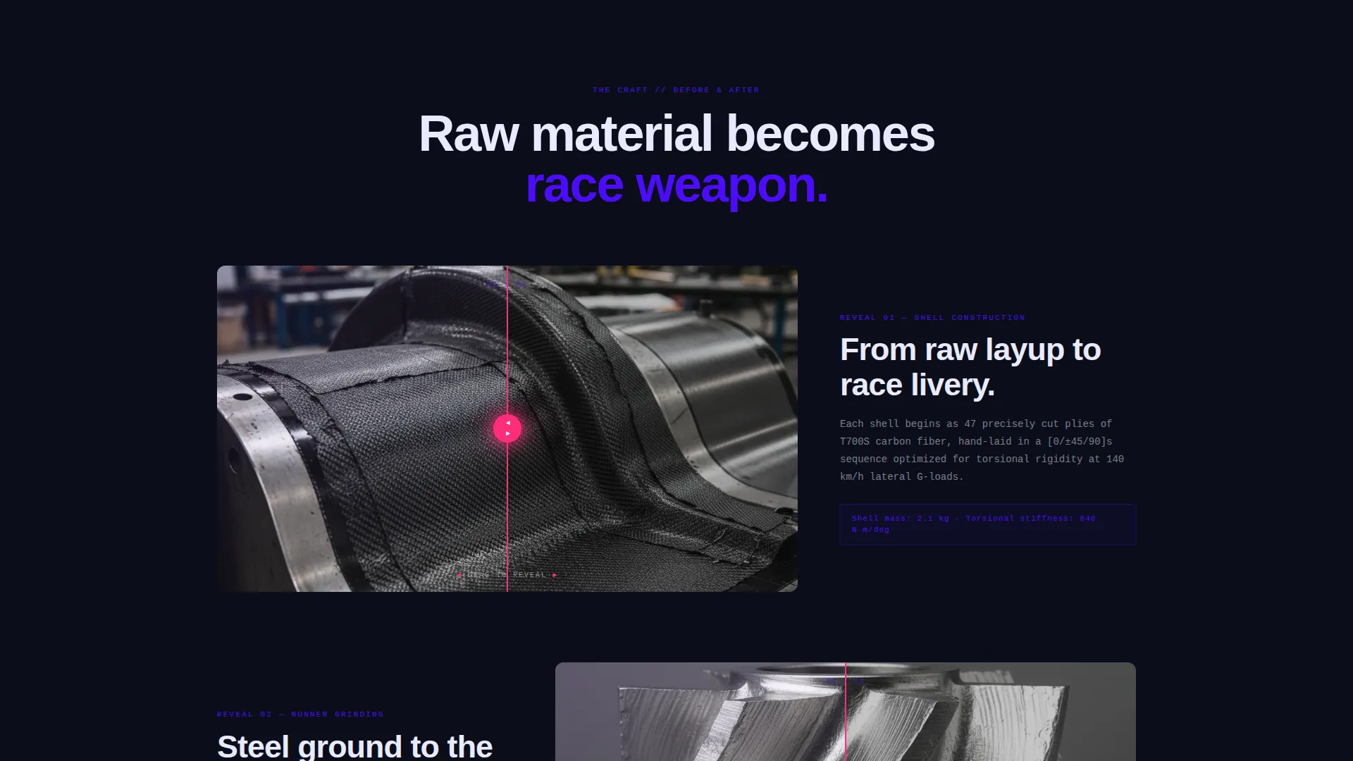 Precision Luge Equipment Landing Page Template